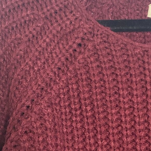 Urban Outfitters Silence & Noise Burgundy Knit Sweater Dress Back Opening Size M - Picture 11 of 11